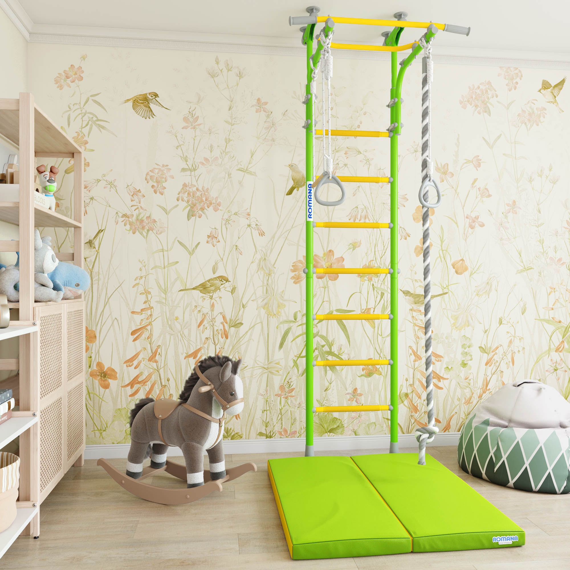 Indoor jungle gym playground for kids swedish ladder R5 SportMur