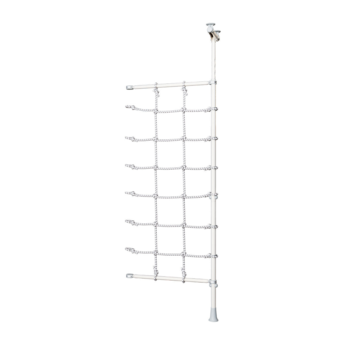 Filet D'escalade Pour Aire De Jeux 3x3 M - Double Couche, 8 Clochettes, 4 Crochets, Capacité 500 Livres, Arc-en-ciel